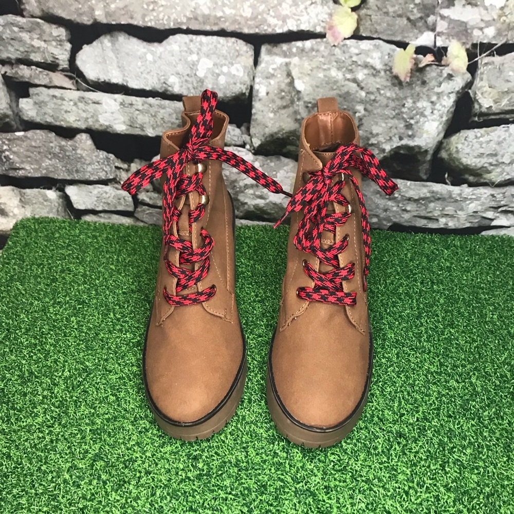 Brown Platform Booties - image 4